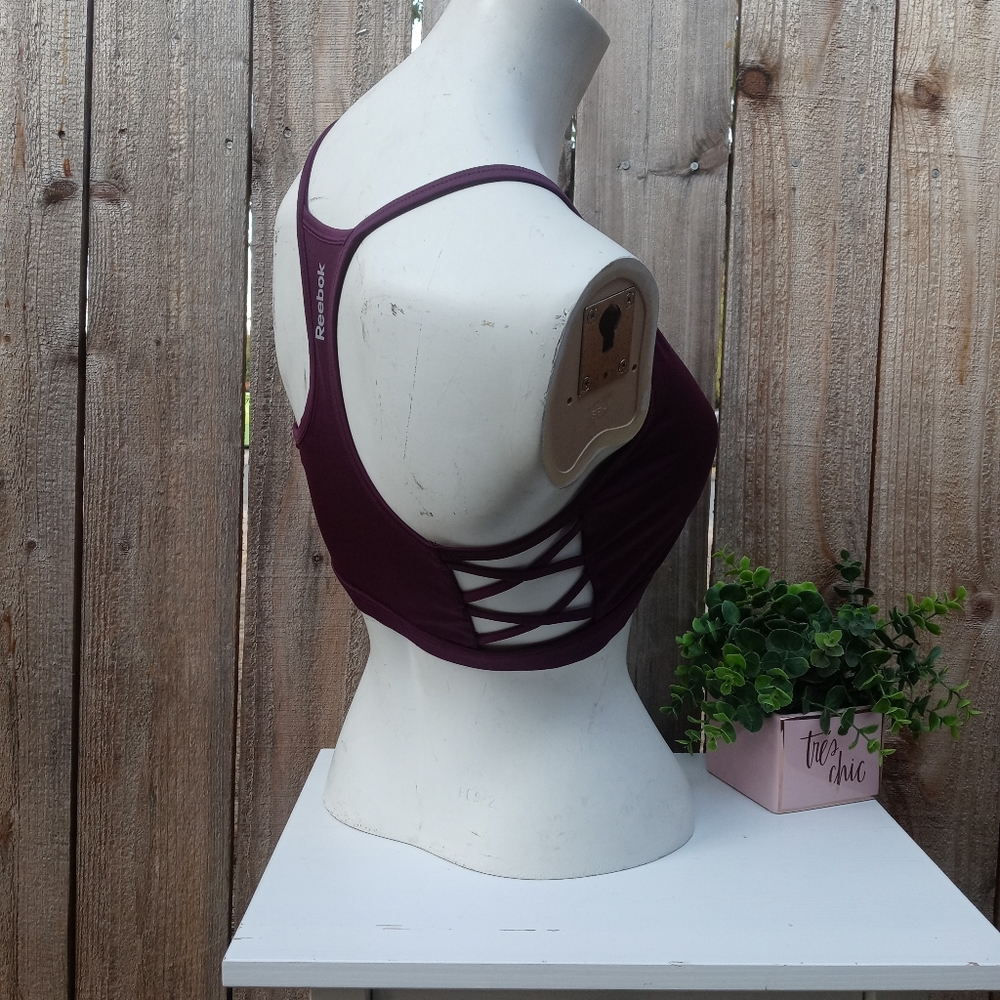 NWT Reebok Side Strappy Performance Bra Large - Picture 4 of 7